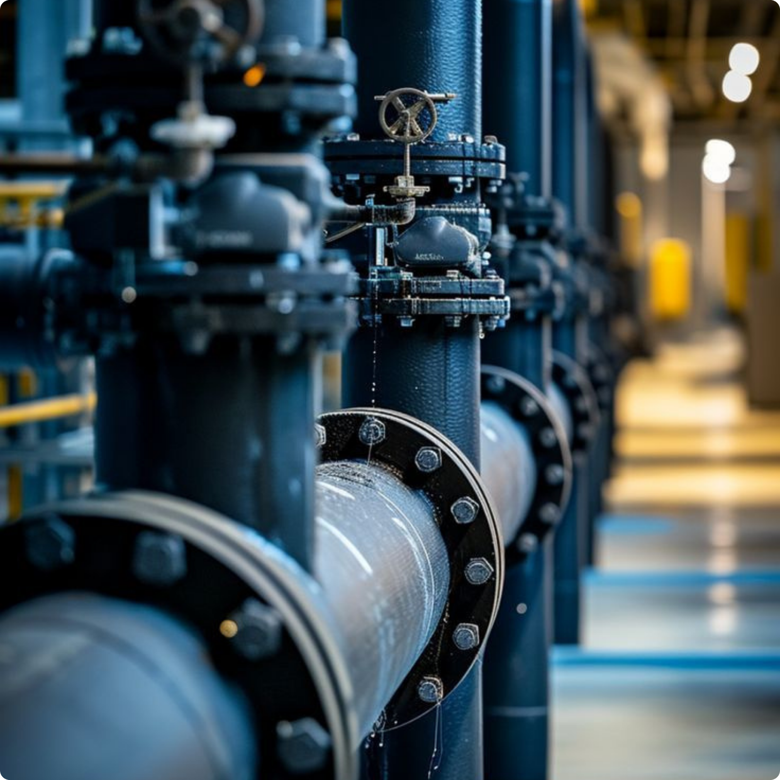 Tuberías y equipos para tratamiento de aguas industriales